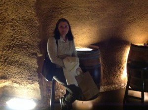 The wine bar was not open when we were there in the late afternoon, but it was interesting to see the setup. We may go back tomorrow evening to see what it's like with people there.