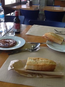 Lunch today about two hours into our drive