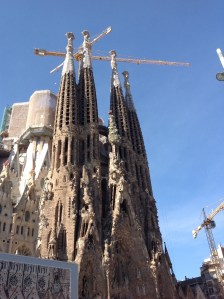The Sagrada Familia is a huge unfinished church in Barcelona. They're actively working to get the outside done by 2026, the 100th anniversary of Gaudi's death. 