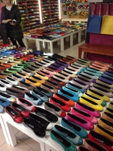 Bought some (more) shoes at this really colorful store.